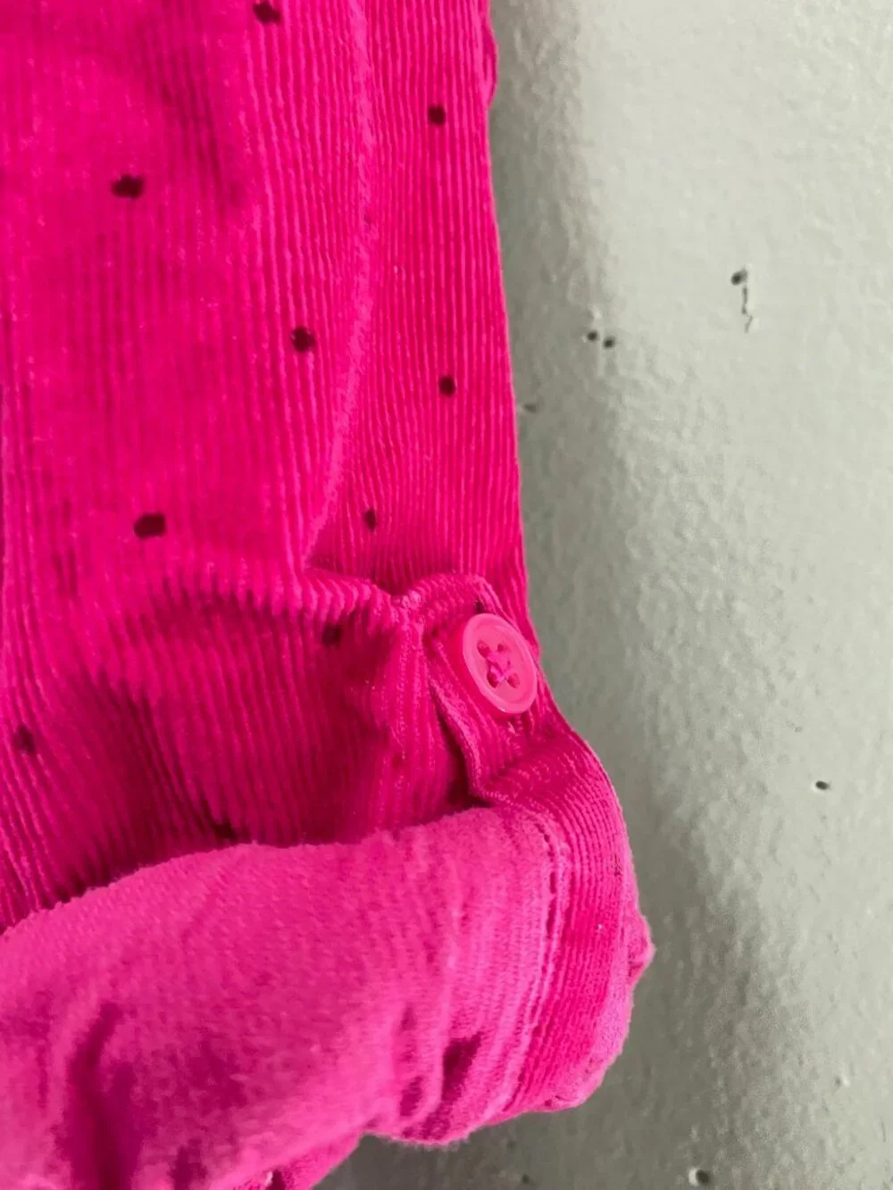 Carter's Size 6X Pink Corduroy Dress Can be long sleeve or 3/4 sleeve